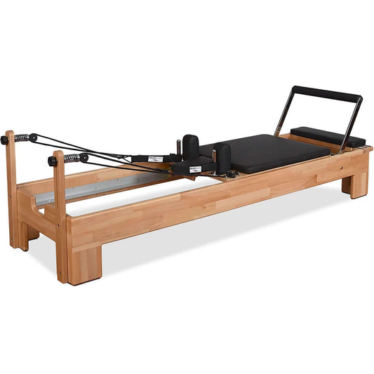 Black Private Pilates Wood Reformer Machine by Private Pilates sold by Pilates Matters® by BSP LLC
