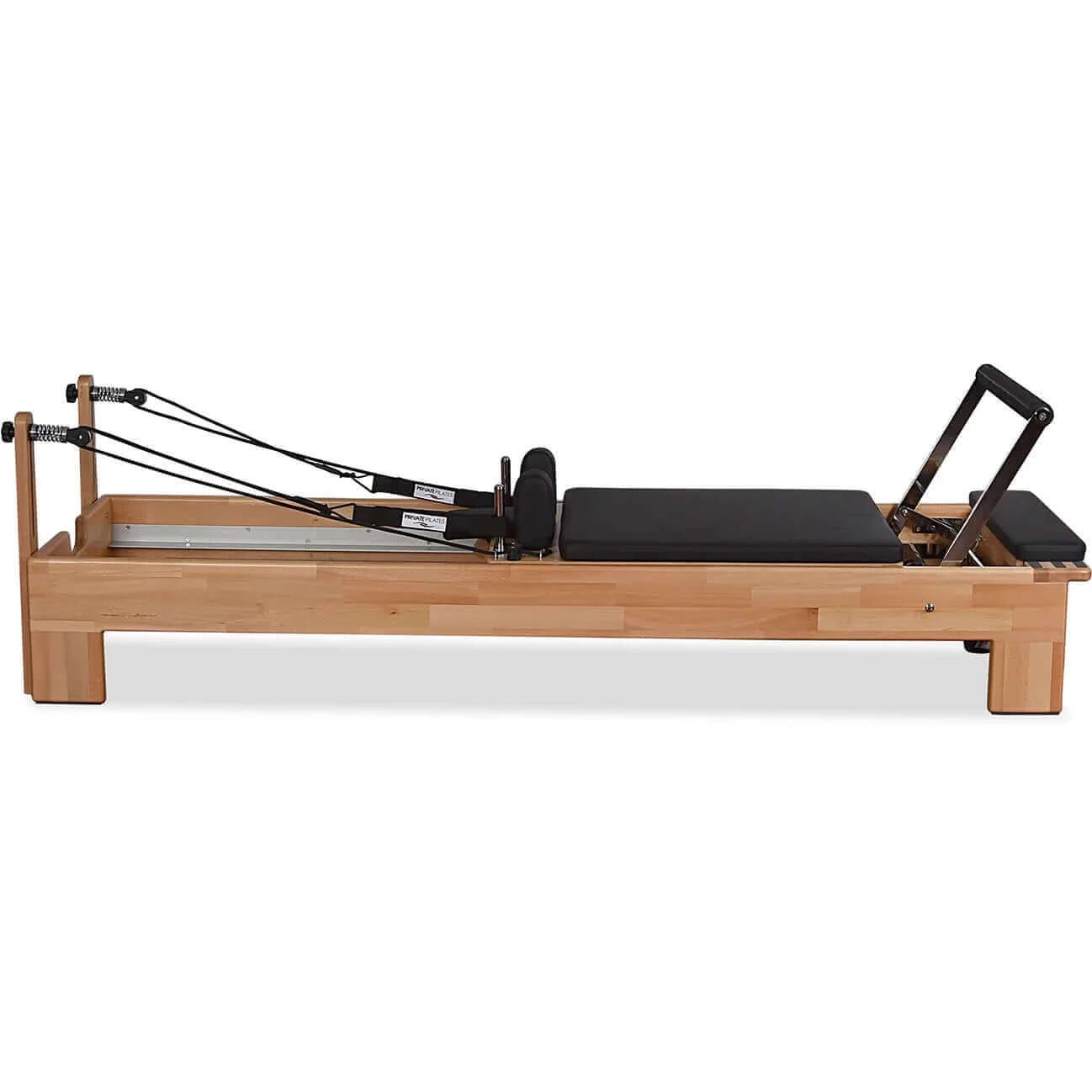 Black Private Pilates Wood Reformer Machine by Private Pilates sold by Pilates Matters® by BSP LLC