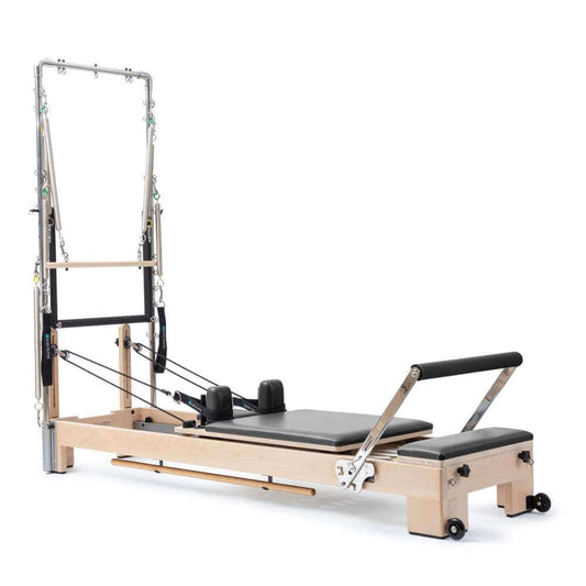 Black Elina Pilates Wooden Reformer Lignum WIth Tower by Pilates Matters® by BSP LLC sold by Pilates Matters® by BSP LLC